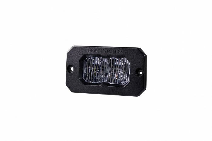 Врезной противотуманный белый LED-модуль SS2 Pro SAE с белой подсветкой